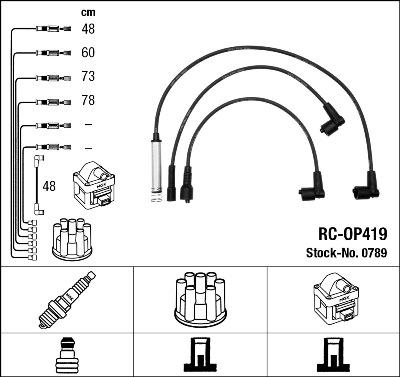 NGK 0789 - Ignition Cable Kit autospares.lv