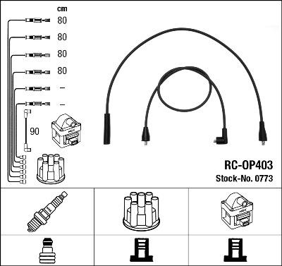 NGK 0773 - Ignition Cable Kit autospares.lv