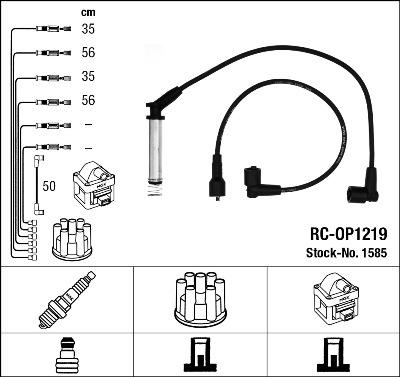NGK 1585 - Ignition Cable Kit autospares.lv