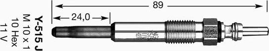 NGK 1019 - Glow Plug autospares.lv