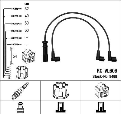 NGK 8469 - Ignition Cable Kit autospares.lv