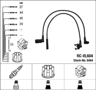 NGK 8464 - Ignition Cable Kit autospares.lv