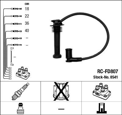 NGK 8541 - Ignition Cable Kit autospares.lv