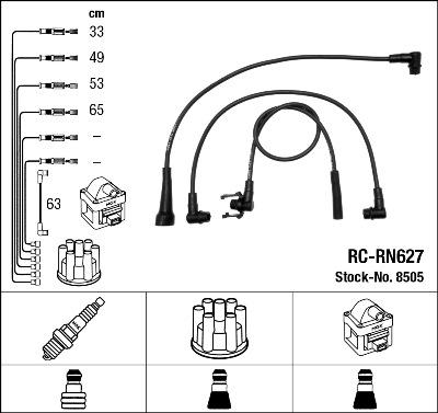 NGK 8505 - Ignition Cable Kit autospares.lv