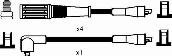 NGK 8502 - Ignition Cable Kit autospares.lv