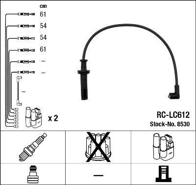 NGK 8530 - Ignition Cable Kit autospares.lv