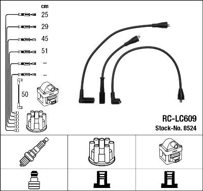 NGK 8524 - Ignition Cable Kit autospares.lv