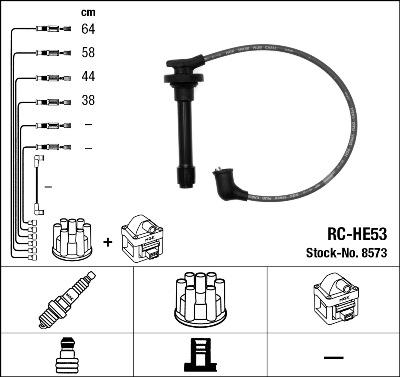 NGK 8573 - Ignition Cable Kit autospares.lv