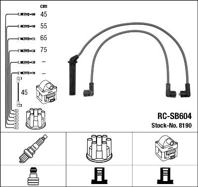 NGK 8190 - Ignition Cable Kit autospares.lv