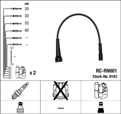 NGK 8183 - Ignition Cable Kit autospares.lv