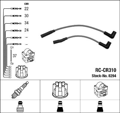 NGK 8294 - Ignition Cable Kit autospares.lv