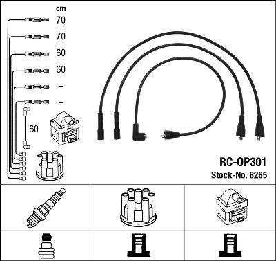 NGK 8265 - Ignition Cable Kit autospares.lv