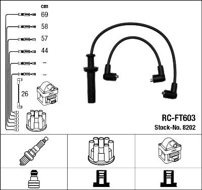 NGK 8202 - Ignition Cable Kit autospares.lv