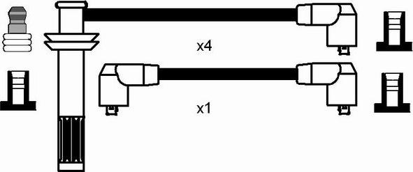 NGK 8202 - Ignition Cable Kit autospares.lv