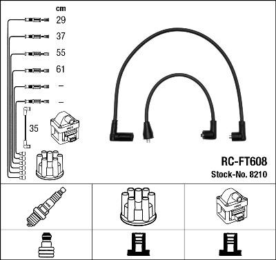 NGK 8210 - Ignition Cable Kit autospares.lv