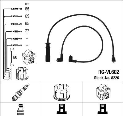 NGK 8226 - Ignition Cable Kit autospares.lv