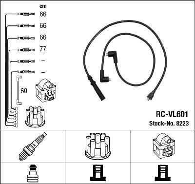 NGK 8223 - Ignition Cable Kit autospares.lv