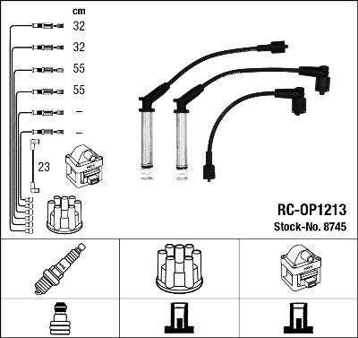 NGK 8745 - Ignition Cable Kit autospares.lv