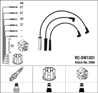 NGK 2996 - Ignition Cable Kit autospares.lv