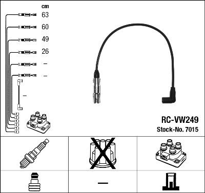 NGK 7015 - Ignition Cable Kit autospares.lv