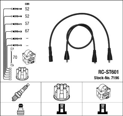 NGK 7196 - Ignition Cable Kit autospares.lv