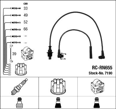 NGK 7190 - Ignition Cable Kit autospares.lv