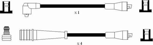 NGK 7166 - Ignition Cable Kit autospares.lv