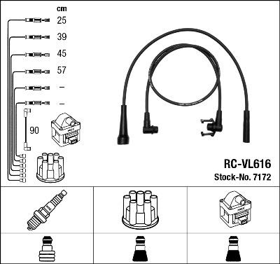 NGK 7172 - Ignition Cable Kit autospares.lv