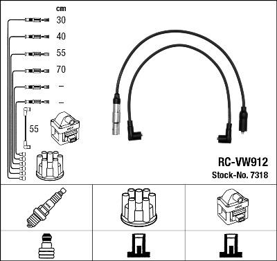 NGK 7318 - Ignition Cable Kit autospares.lv