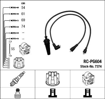 NGK 7374 - Ignition Cable Kit autospares.lv