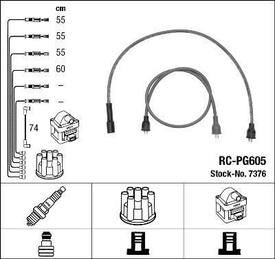 NGK 7376 - Ignition Cable Kit autospares.lv