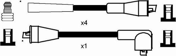 NGK 7376 - Ignition Cable Kit autospares.lv