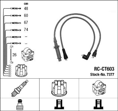 NGK 7377 - Ignition Cable Kit autospares.lv