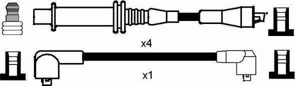 NGK 7294 - Ignition Cable Kit autospares.lv