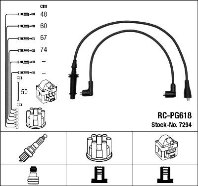 NGK 7294 - Ignition Cable Kit autospares.lv