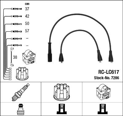 NGK 7286 - Ignition Cable Kit autospares.lv