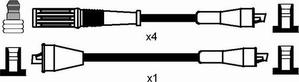 NGK 7286 - Ignition Cable Kit autospares.lv