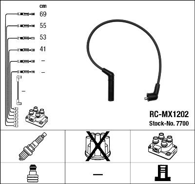 NGK 7700 - Ignition Cable Kit autospares.lv