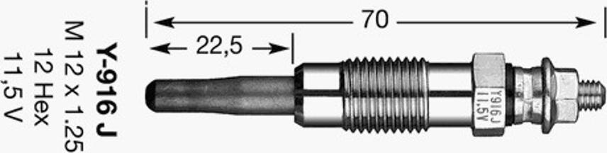 NGK D-Power  6 - Glow Plug autospares.lv