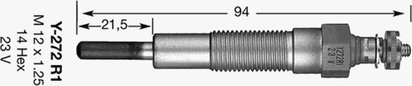 NGK Y-272R1 - Glow Plug autospares.lv