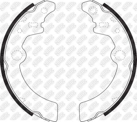 NiBK FN9959 - Brake Shoe Set autospares.lv