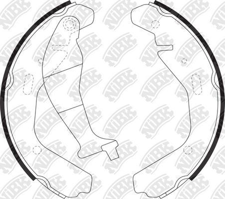 NiBK FN9977 - Brake Shoe Set autospares.lv