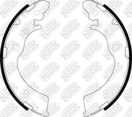 NiBK FN5524 - Brake Shoe Set autospares.lv