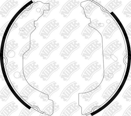 NiBK FN0549 - Brake Shoe Set autospares.lv