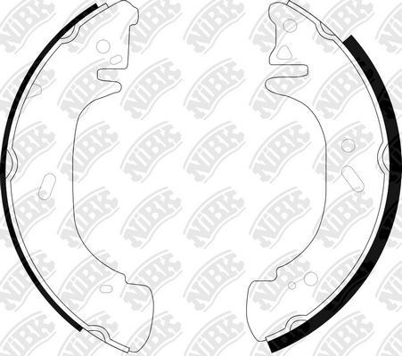 NiBK FN0543 - Brake Shoe Set autospares.lv