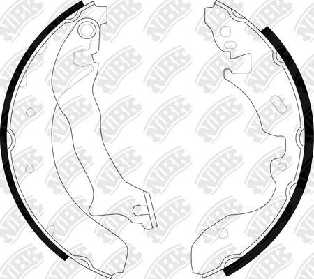 NiBK FN0551 - Brake Shoe Set autospares.lv