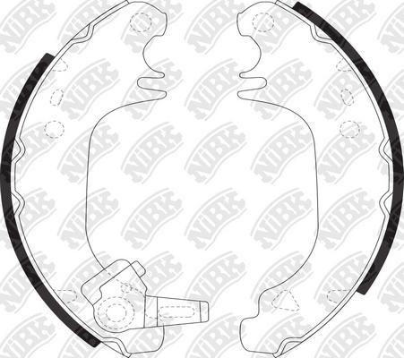 NiBK FN0523 - Brake Shoe Set autospares.lv