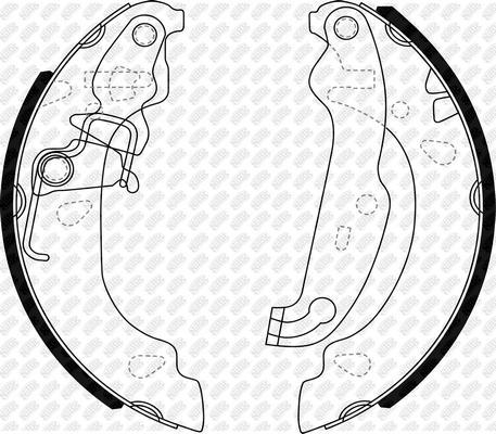 NiBK FN0578 - Brake Shoe Set autospares.lv