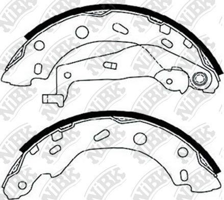 NiBK FN0573 - Brake Shoe Set autospares.lv