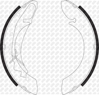 NiBK FN0600 - Brake Shoe Set autospares.lv